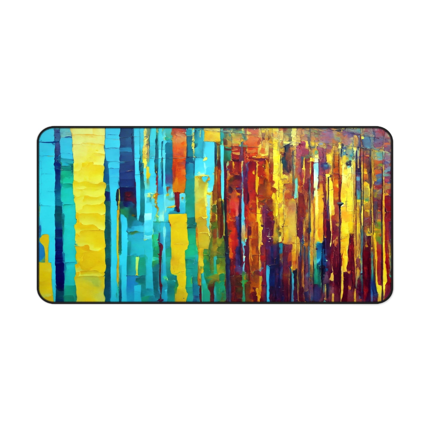 Striped Alpha 16" x 32" Desk Mat