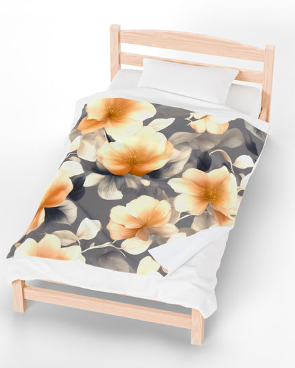 Soft Blossom Floral Bunch Velveteen Plush Blanket, 50" x 60"