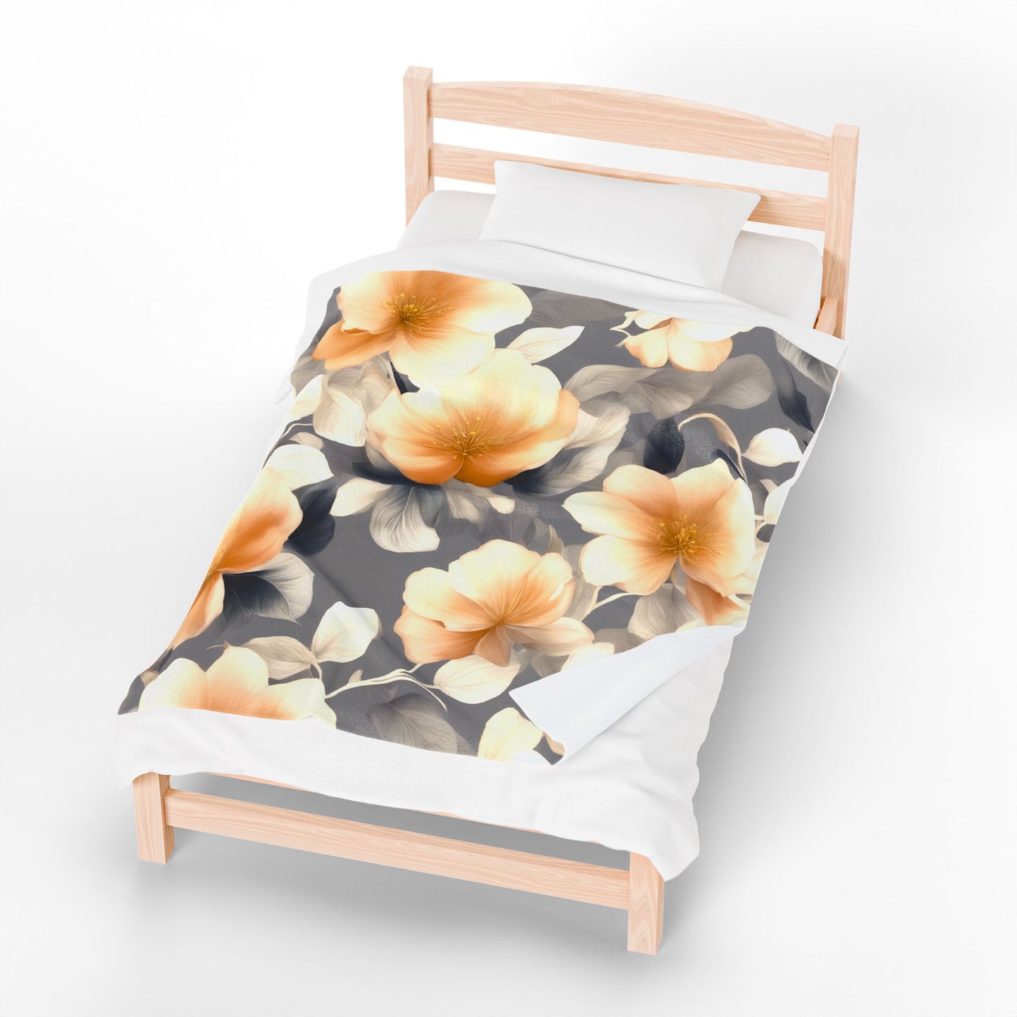 Soft Blossom Floral Bunch Velveteen Plush Blanket, 50" x 60"