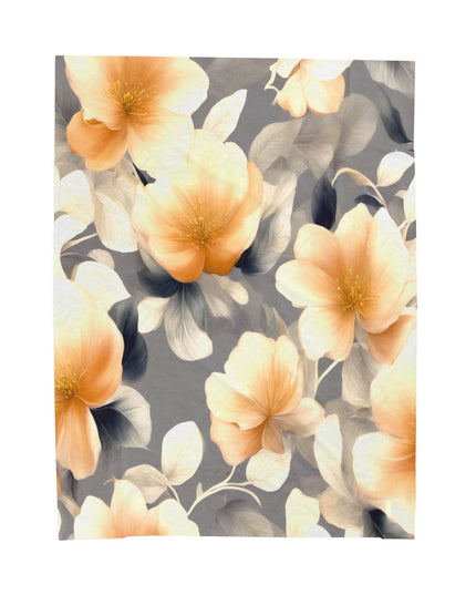 Soft Blossom Floral Bunch Velveteen Plush Blanket, 60" x 80"