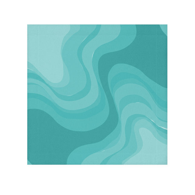 Tif Green Wavey 13" x 13" Face Towel