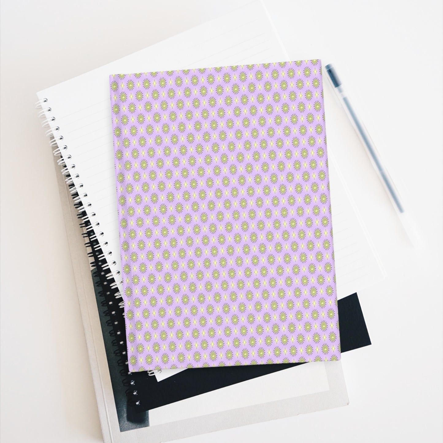 Magenta Star-crossed Bodies Journal - 128 Blank pages, 5" x 7"