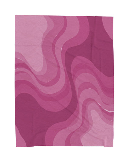 Pinky Mauve Wavey Velveteen Plush Blanket, 60" x 80"