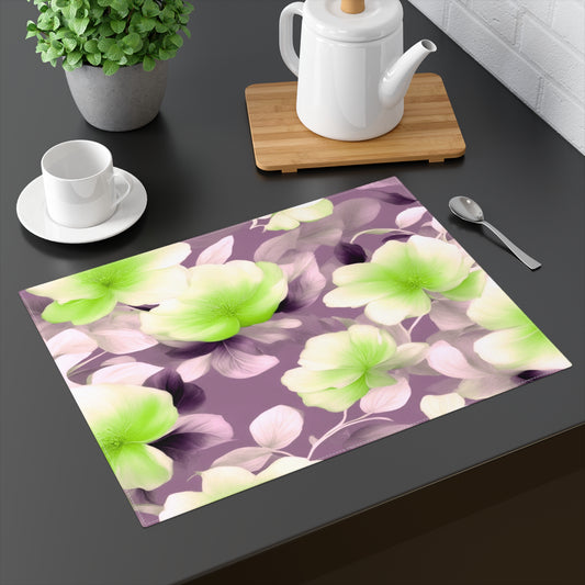Lime Lavender Floral Bunch Placemat, 1 pc