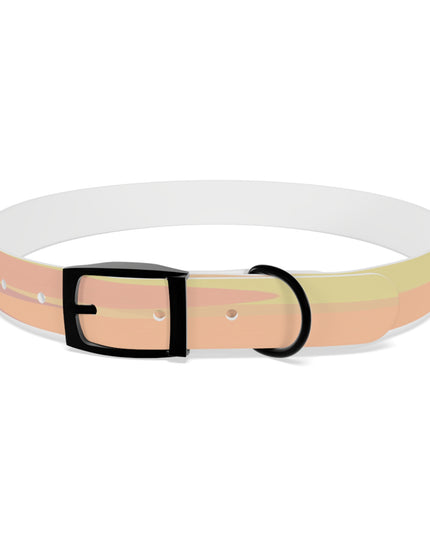 Pastel Hot Peach Patches Extra Large Dog Collar