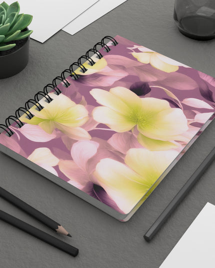 Lemon Blossom Floral Bunch Bound Journal, 5" x 7" 150 pages