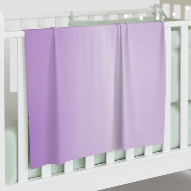 Soft Lavender Fade Baby Swaddle 30″×40″ Blanket