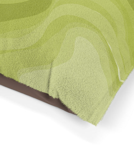 Lemon Wavey 40" × 30" Pet Bed