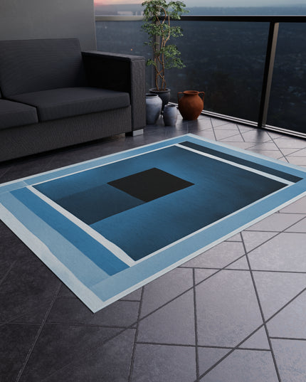 Blue Shadow Outdoor Rug, 60" x 84"