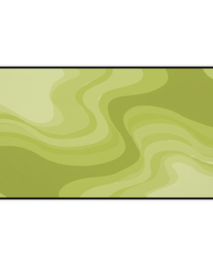 Lemon Wavey 12" x 22" Desk Mat