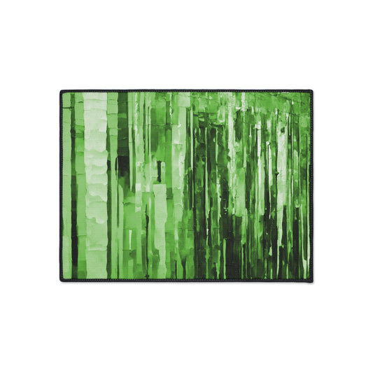Striped Mint Pastel 18" x 24" Heavy Duty Floor Mat