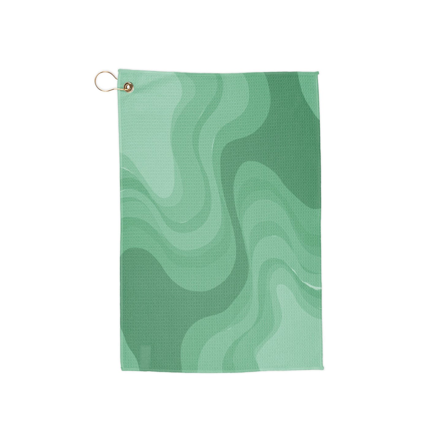 Mint Green Wavey 16" x 24" Golf Towel