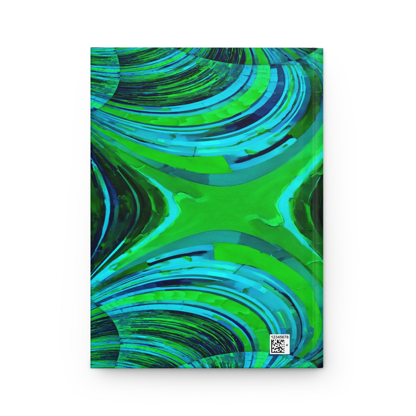 Uzi Spiral Blue Green 5.75" x 8" Hardcover Journal Matte with 150 lined pages