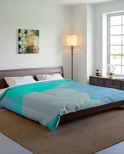 Pastel Tan and Tif Patches 104" × 88" Comforter