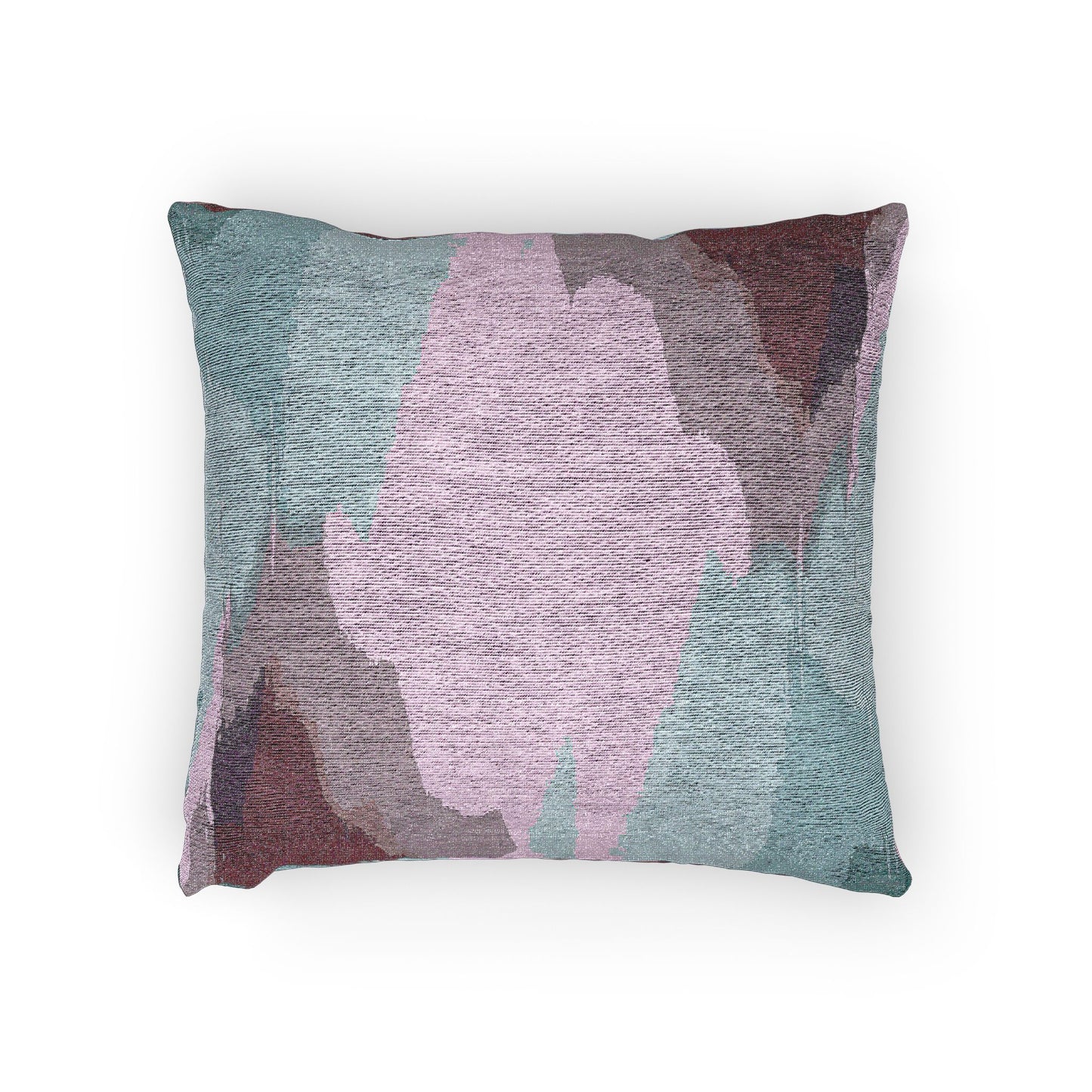 Wine Sea Blue Fog Woven Pillow, 17" x 18"