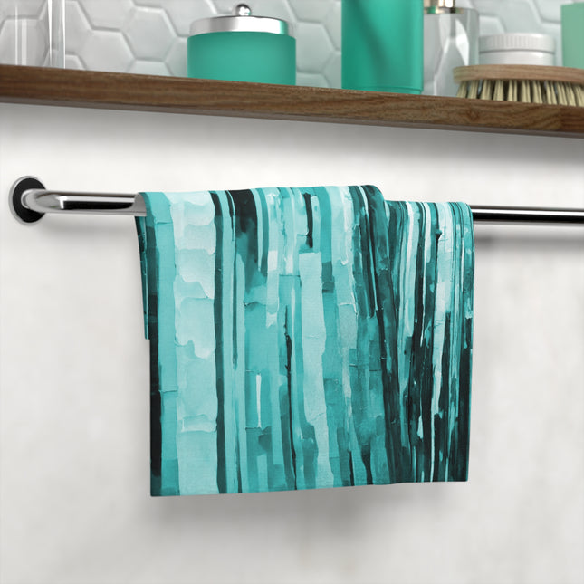 Striped Tif Face Towel, 13" x 13"