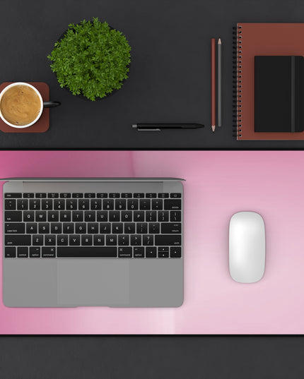 Pink Blush Fade 12" x 22" Desk Mat