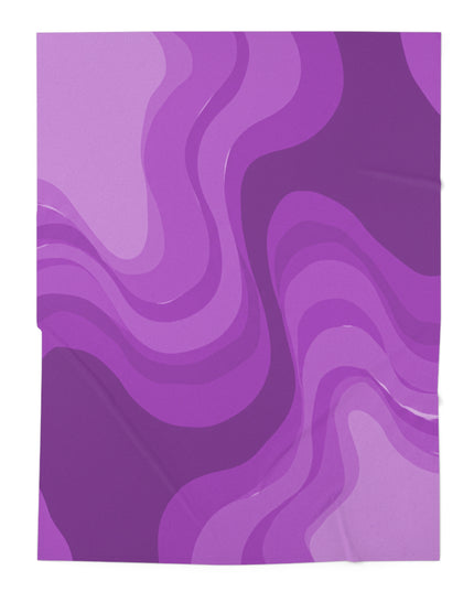 Wavey Purple Wavey Baby Swaddle 30″×40″ Blanket
