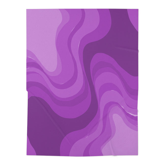 Wavey Purple Wavey Baby Swaddle 30″×40″ Blanket