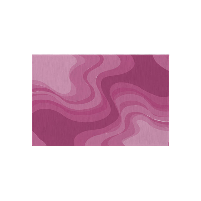 Pinky Mauve Wavey 24" x 36" Outdoor Rug