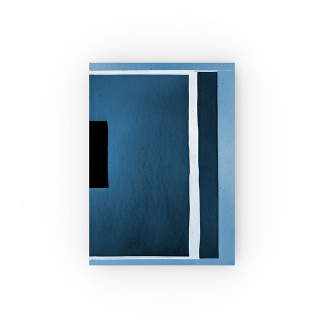 Blue Shadow 5.2" x 7.4" Hard Backed Journal with 128 blank pages
