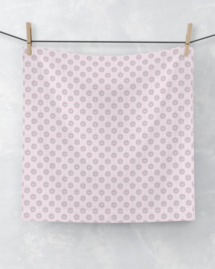 Pink Mornings Star-crossed Bodies Face Towel, 13" x 13"