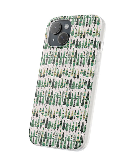 Mini Vintage Green Trees Iphone 15 Flexi Case