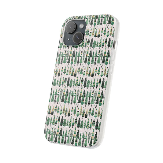 Mini Vintage Green Trees Iphone 15 Flexi Case