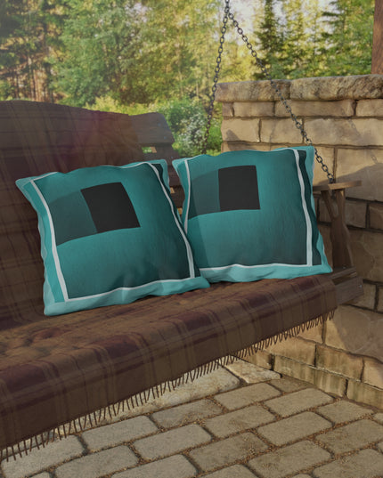 Mint Shadow 20" x 20" Outdoor Pillow