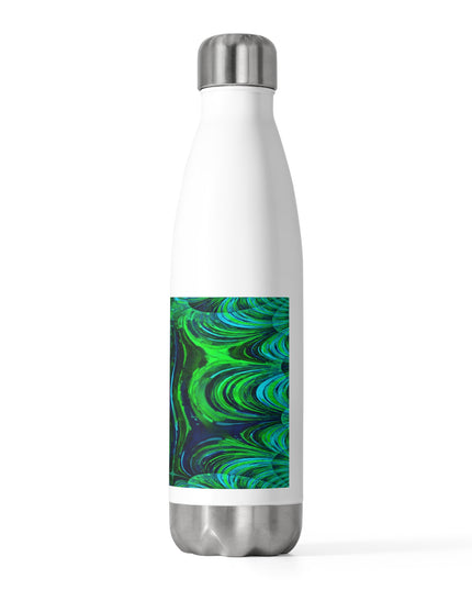 Uzi Spiral Blue Green 20oz Insulated Water Bottle