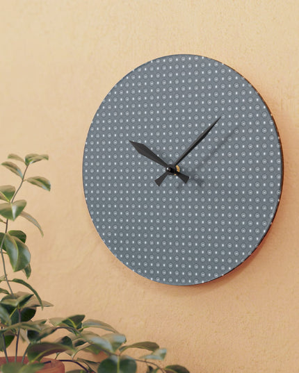 Desaturated Star-crossed Bodies Acrylic Wall Clock, Round or Square, 10.75" x 10.75"