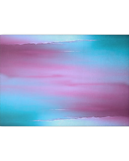Wine Sea Blue Fog 8" x 11" Glass Cutting Board