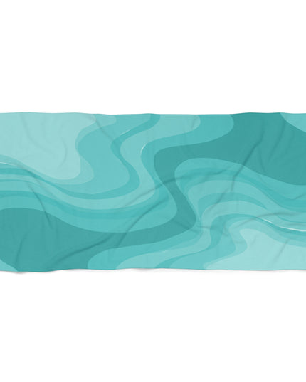 Tif Green Wavey 30" x 60" Beach Towel