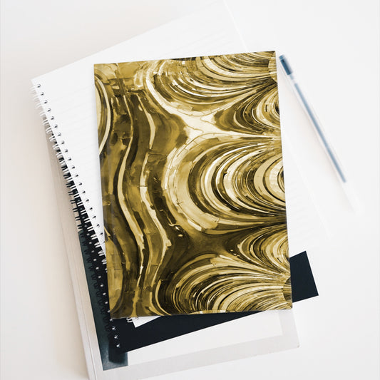 Uzi Spiral Light Brown 5" x 7" Journal - 128 Ruled Line pages