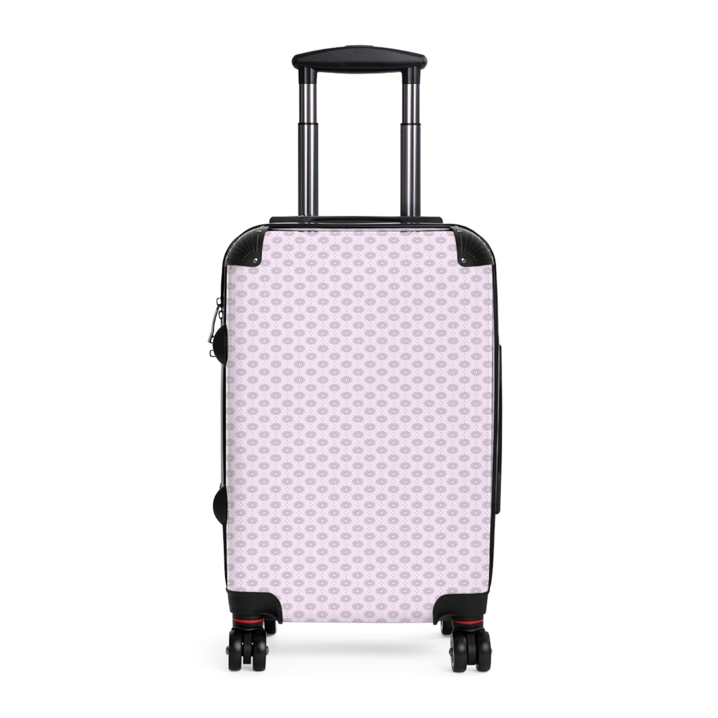 Pink Mornings Star-crossed Bodies Small Suitcase with built in lock, 4 double-wheels, telescopic handle, and ABS back hard-shell