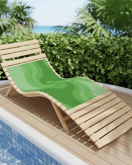 Greenie Meanie Wavey Beach Towel, 24" x 44"