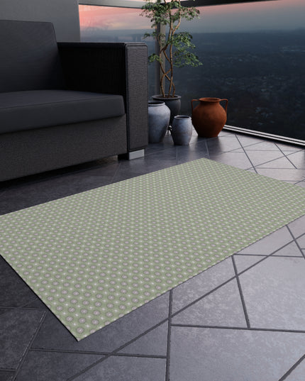 Olive Star-crossed Bodies Outdoor Rug, 36" x 60"
