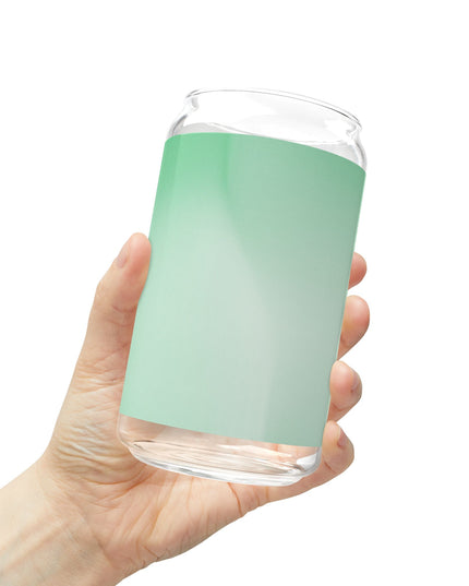 Mint Fade Sipper Glass, 16oz