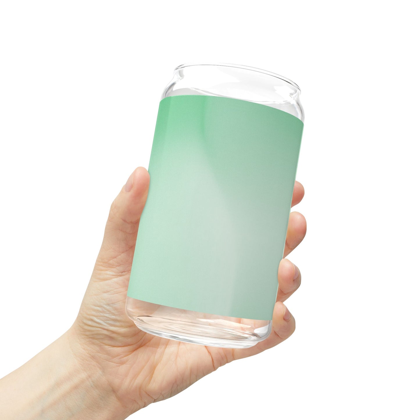 Mint Fade Sipper Glass, 16oz