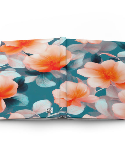 Orange Blossom Floral Bunch Hardcover Journal Matte with 150 lined pages, 5.75" x 8"
