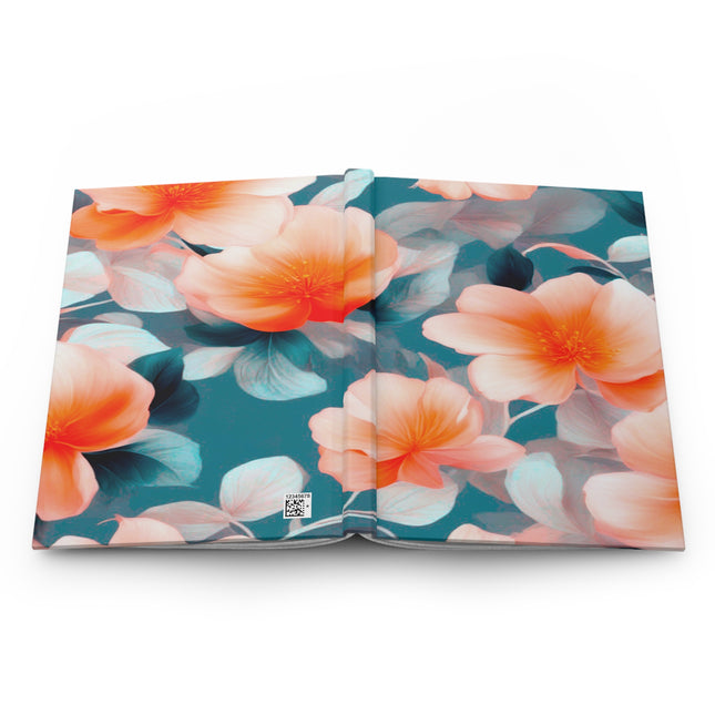Orange Blossom Floral Bunch Hardcover Journal Matte with 150 lined pages, 5.75" x 8"
