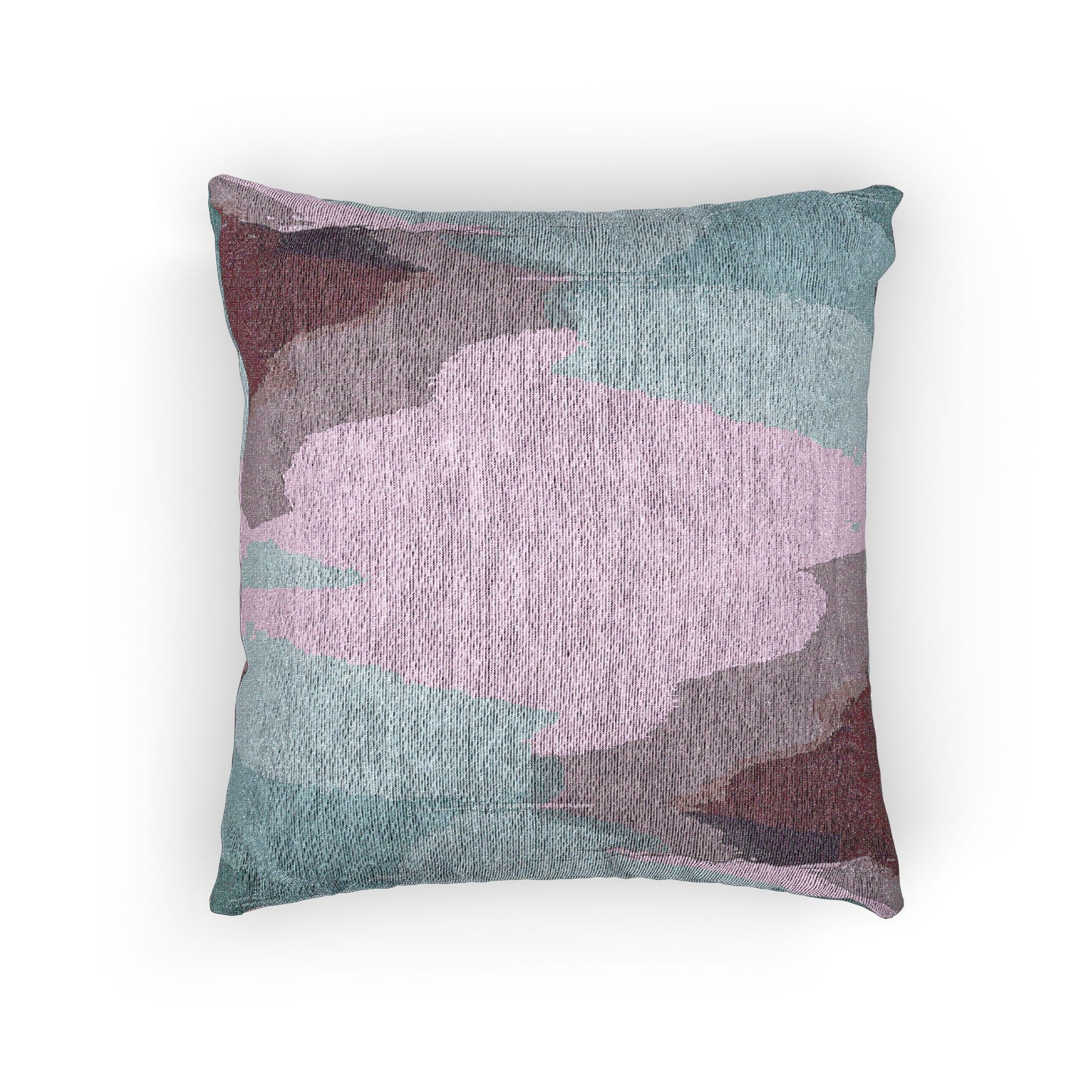 Wine Sea Blue Fog Woven Pillow, 17" x 18"