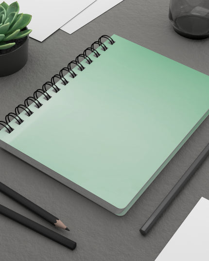 Mint Fade Spiral Bound Journal, 5" x 7" 150 pages