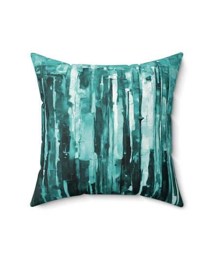Striped Tif 16" x 16" Faux Suede Square Pillow