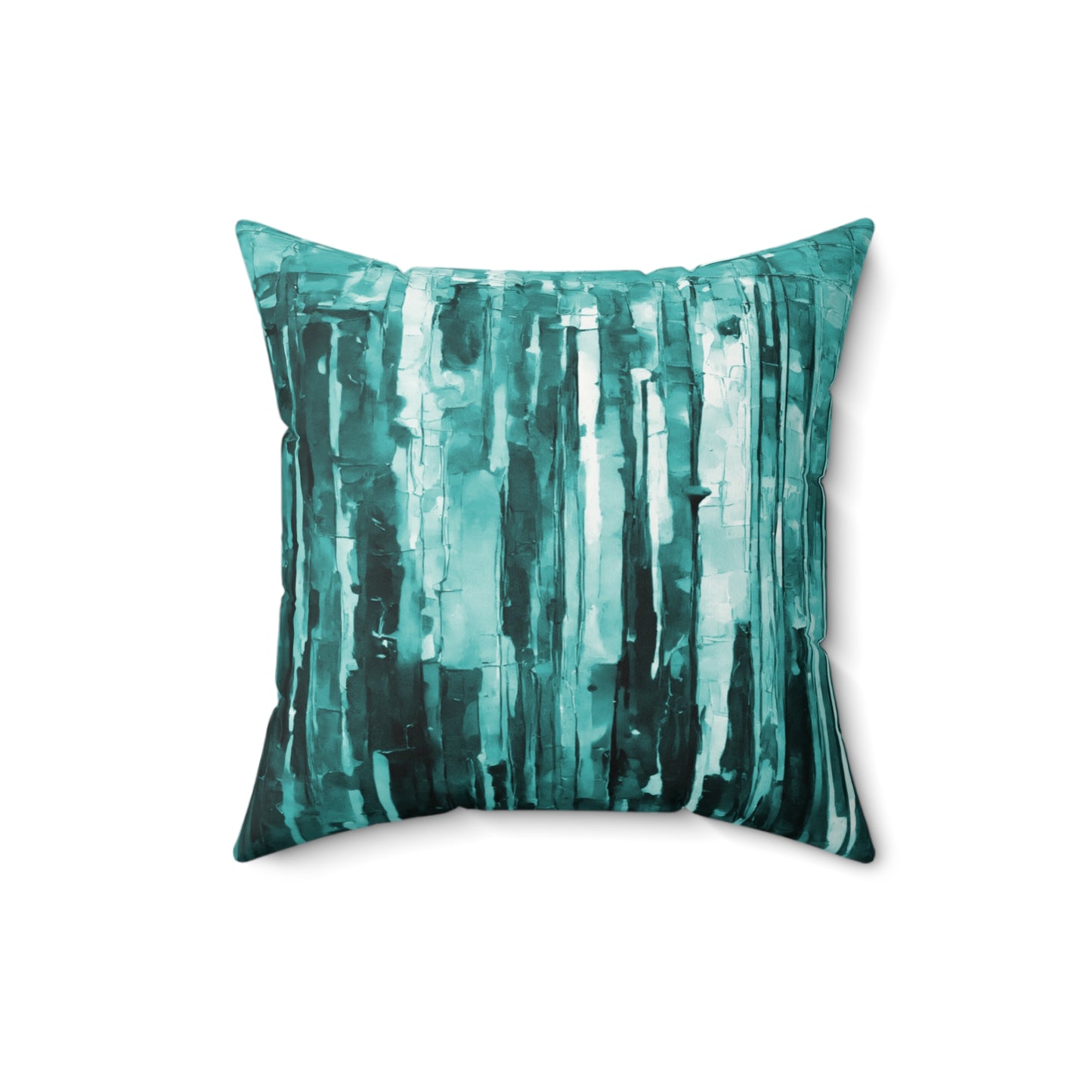 Striped Tif 16" x 16" Faux Suede Square Pillow