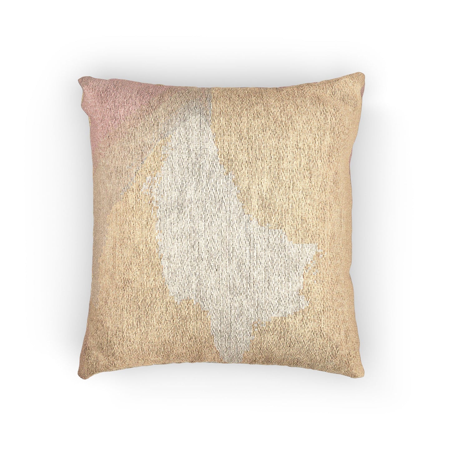 Hot Peach Fade Woven Pillow, 17" x 18"