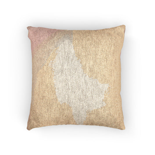Hot Peach Fade Woven Pillow, 17" x 18"