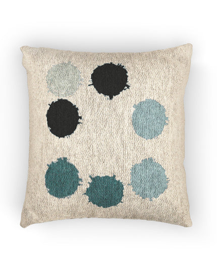 Tif Green Barrel Woven Pillow, 17" x 18"