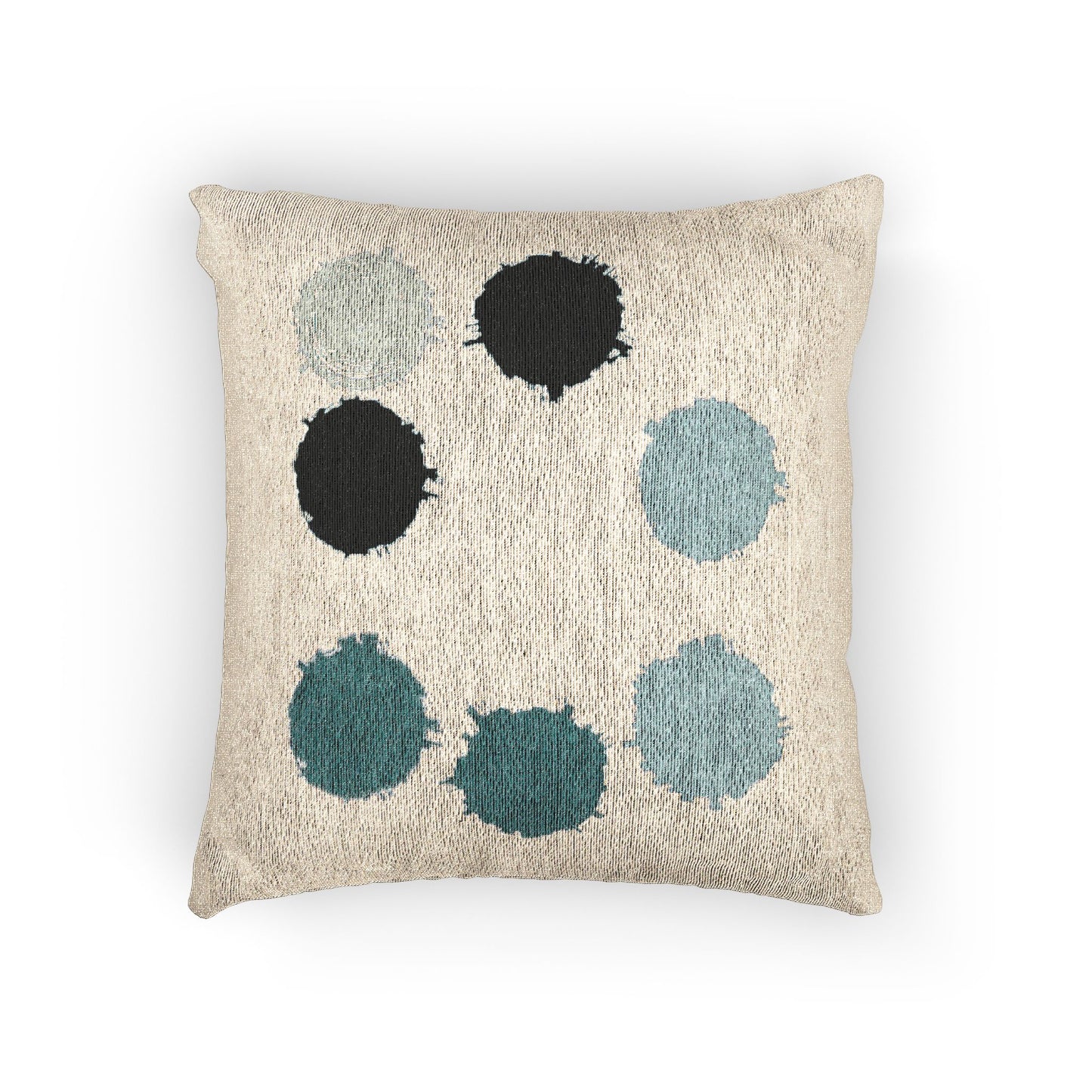 Tif Green Barrel Woven Pillow, 17" x 18"