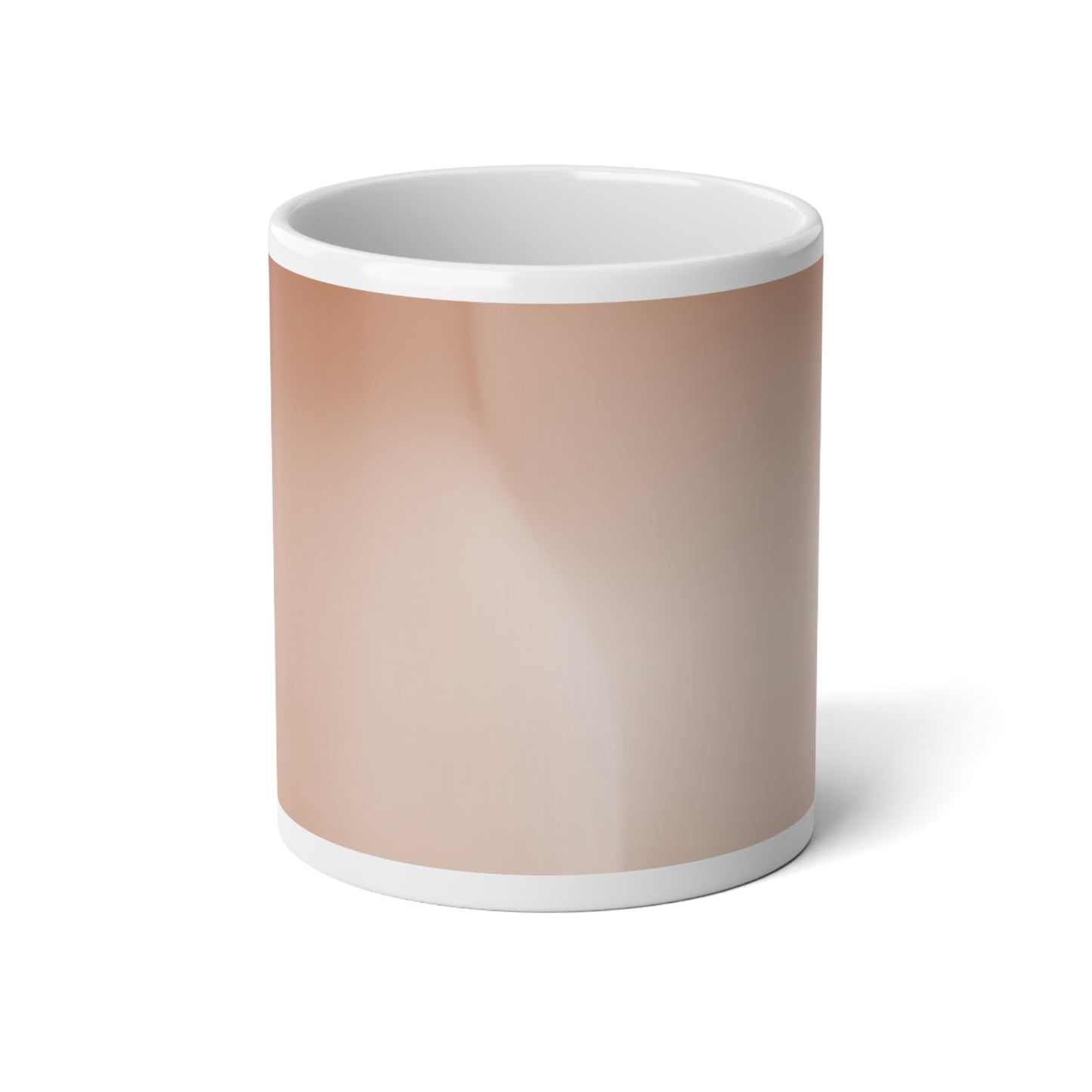 Soft Fade 20 oz White Glossy Jumbo Mug